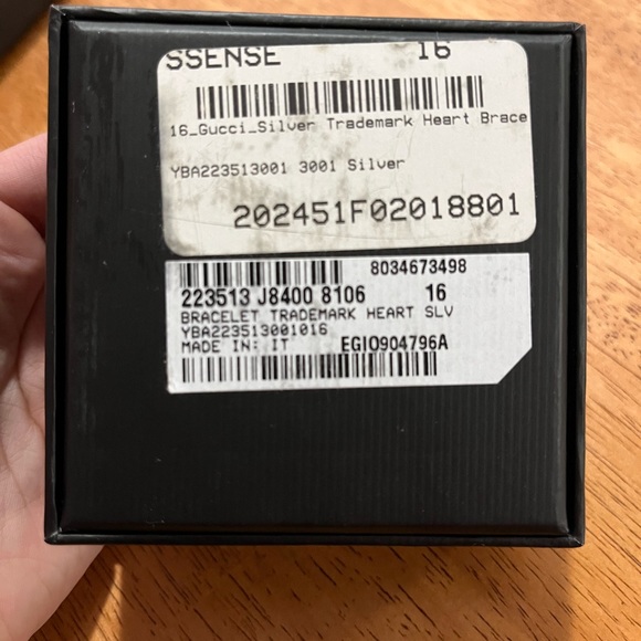 GUCCI TRADEMARK BRACELET WITH HEART PENDANT - Picture 7 of 7